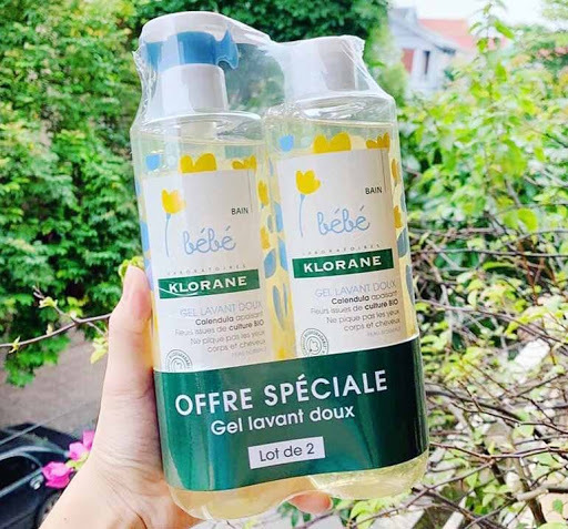 Sữa tắm gội 2 in 1 Klorane bebe Pháp (mẫu mới lẻ 1 chai)