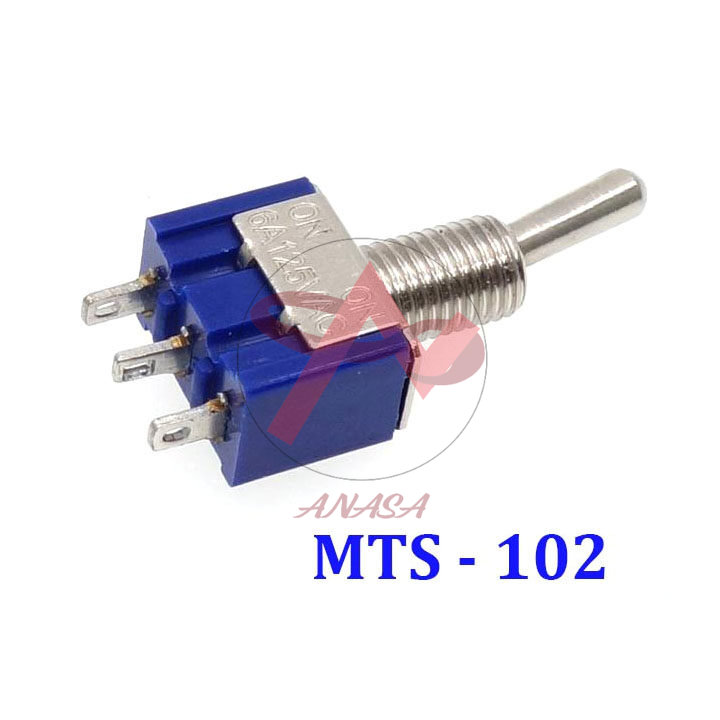 Công Tắc Gạt MTS-102 3 Chân 2 Vị Trí 2A 250VAC