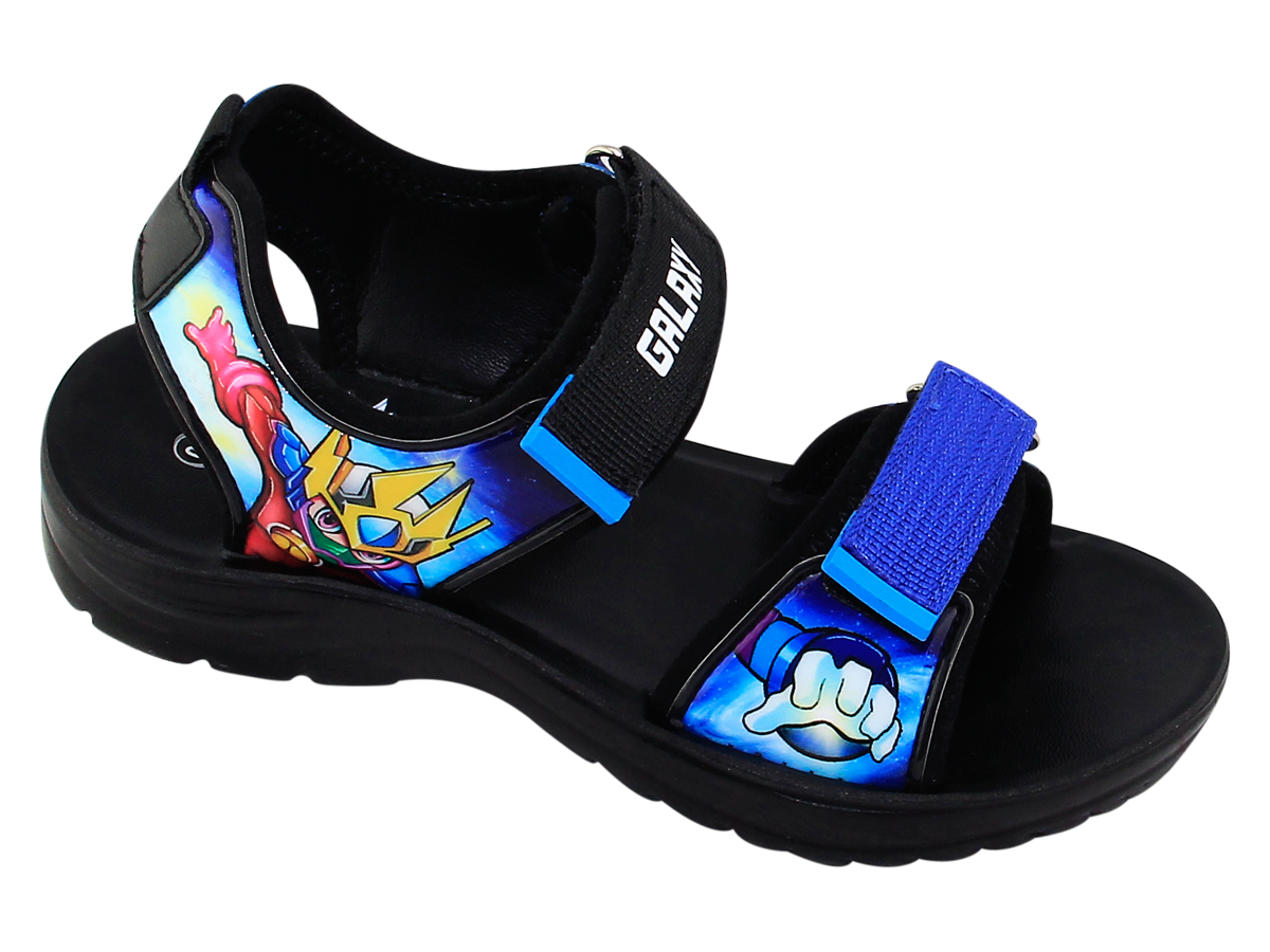 Sandal đế bằng bé trai Bita's SEN.74 (Xanh dương + Đỏ)