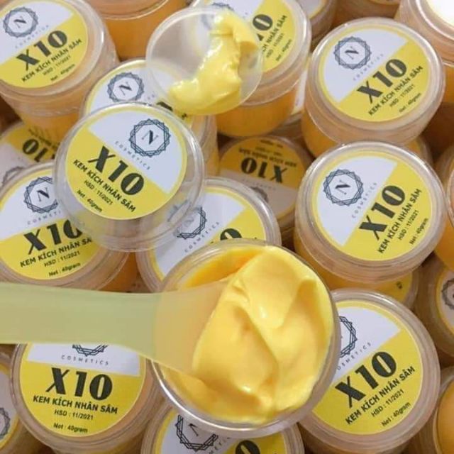 KEM KÍCH TRẮNG X10 NHÂN SÂM HỘP 40G