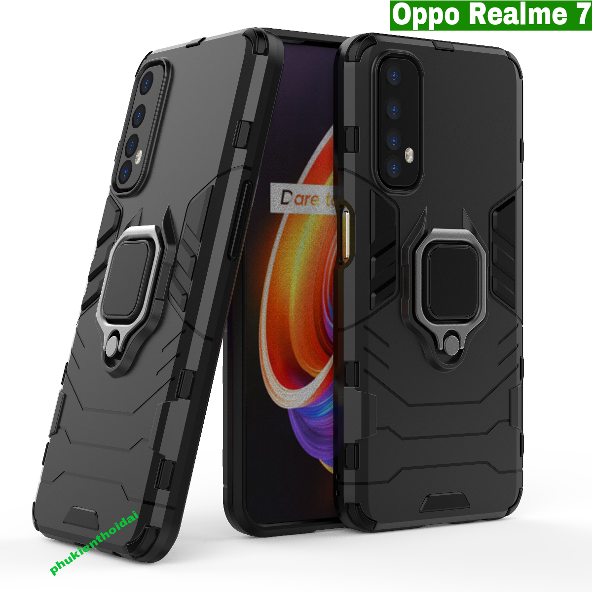 Ốp lưng Oppo Realme 7 Iron Man Iring chống sốc chống va đập mạnh