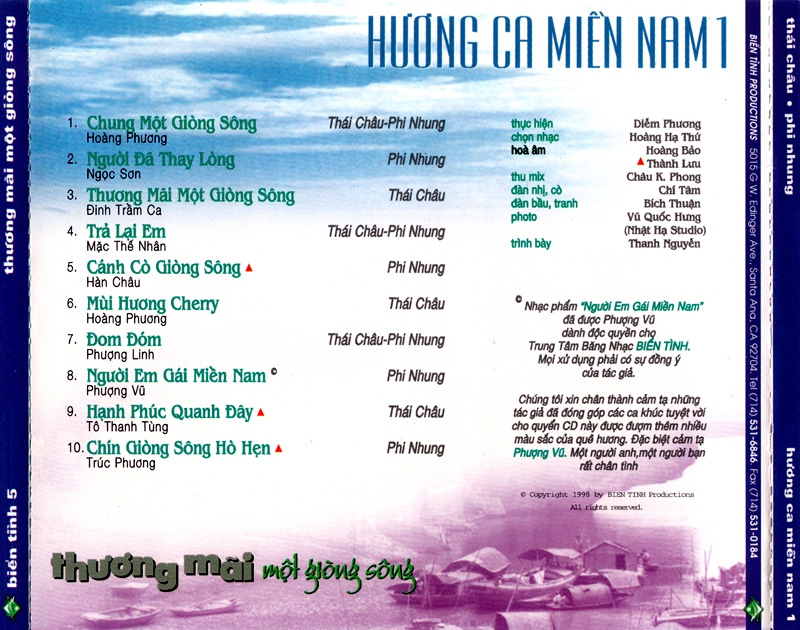 Bộ 6 đĩa cd tiếng hát Thái Châu 2