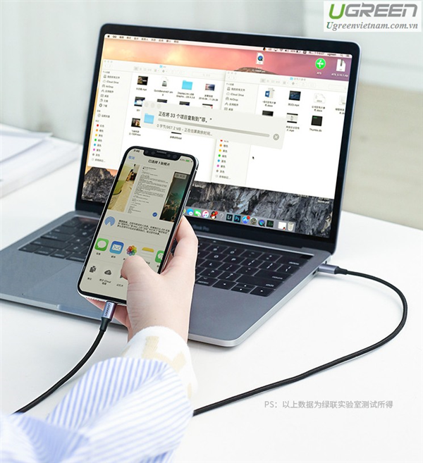 Cáp USB type-C to lightning chuẩn MFi dài 1m  Ugreen 60759 cao cấp