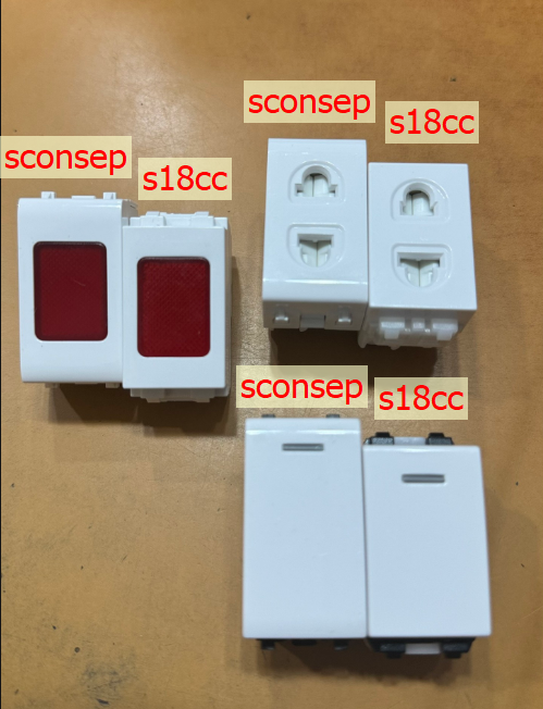 Công Tắc 1 chiều, 2 chiều, đèn báo đỏ SConcep Sino