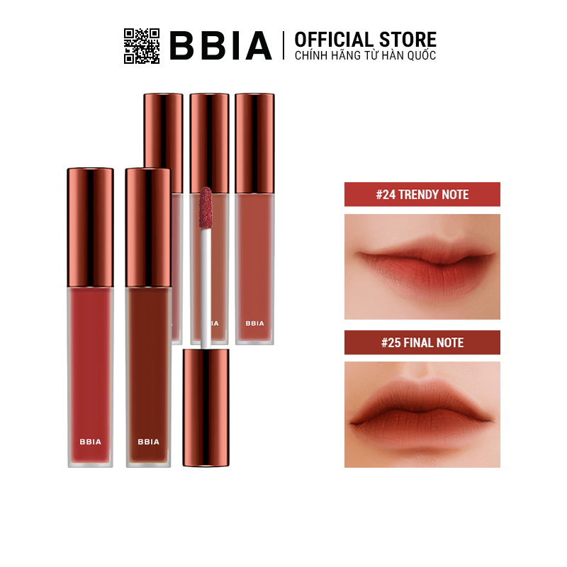 Son Kem Lì Bbia Last Velvet Lip Tint Version 5 (5 màu) 5g