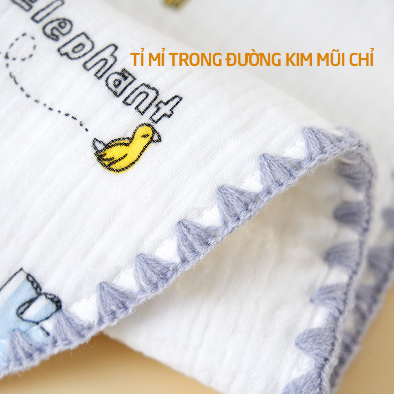 gối xô sợi tre cho bé sơ sinh 10 lớp