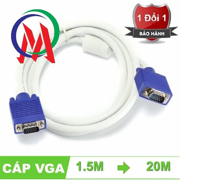 [HCM]Dây Vga Trắng 20M
