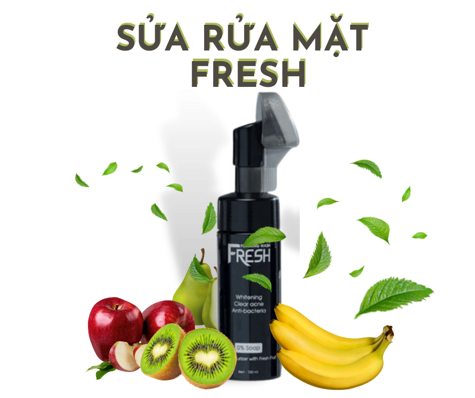 combo Sữa Rửa Mặt Fresh + Tẩy Da Chết Scrub Mask ( Kèm Quà Tặng)