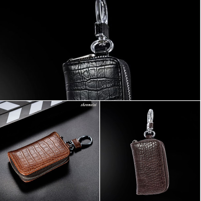High-Quality Leather Wallet Keychain for Holding Smartkeys, Used to Hold Keys, Money, Etc.