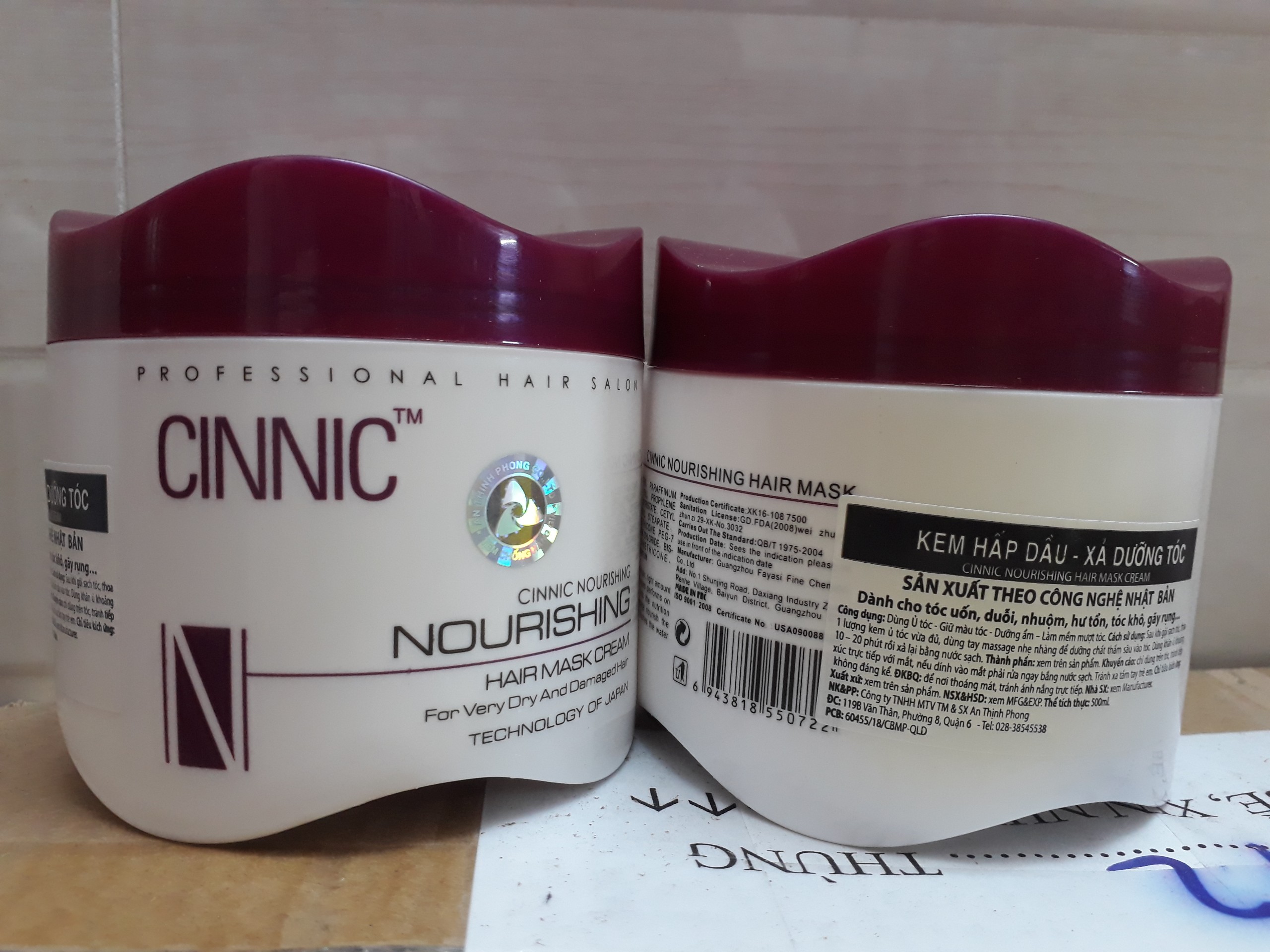 Kem Hấp Dầu Và Xả Dưỡng Tóc Cinnic 500ml