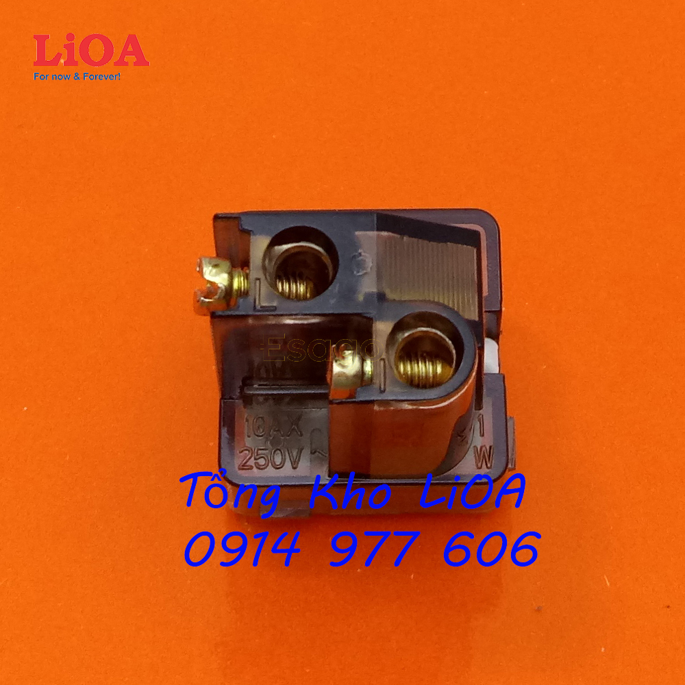 Hạt công tắc vuông 1 chiều 10A LiOA LVE18S12M