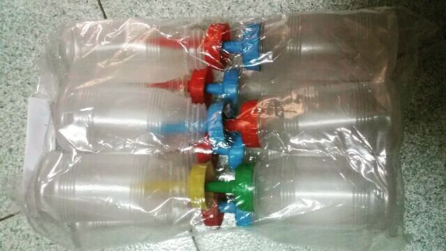 Round White Plastic Bottles .2 Pieces X 120ml, 500ml....
