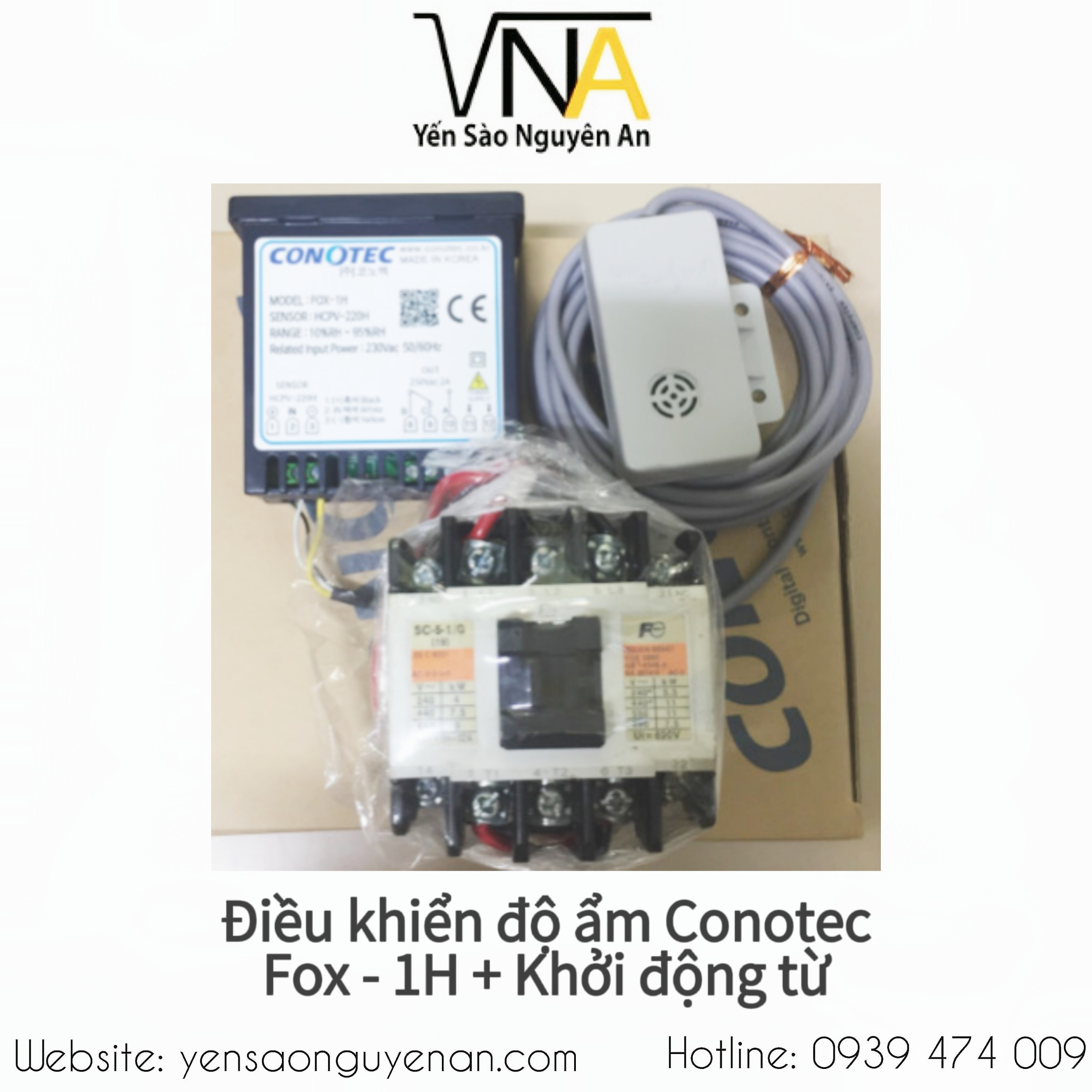 Thiết bị đo-điều khiển ẩm độ fox - 1h