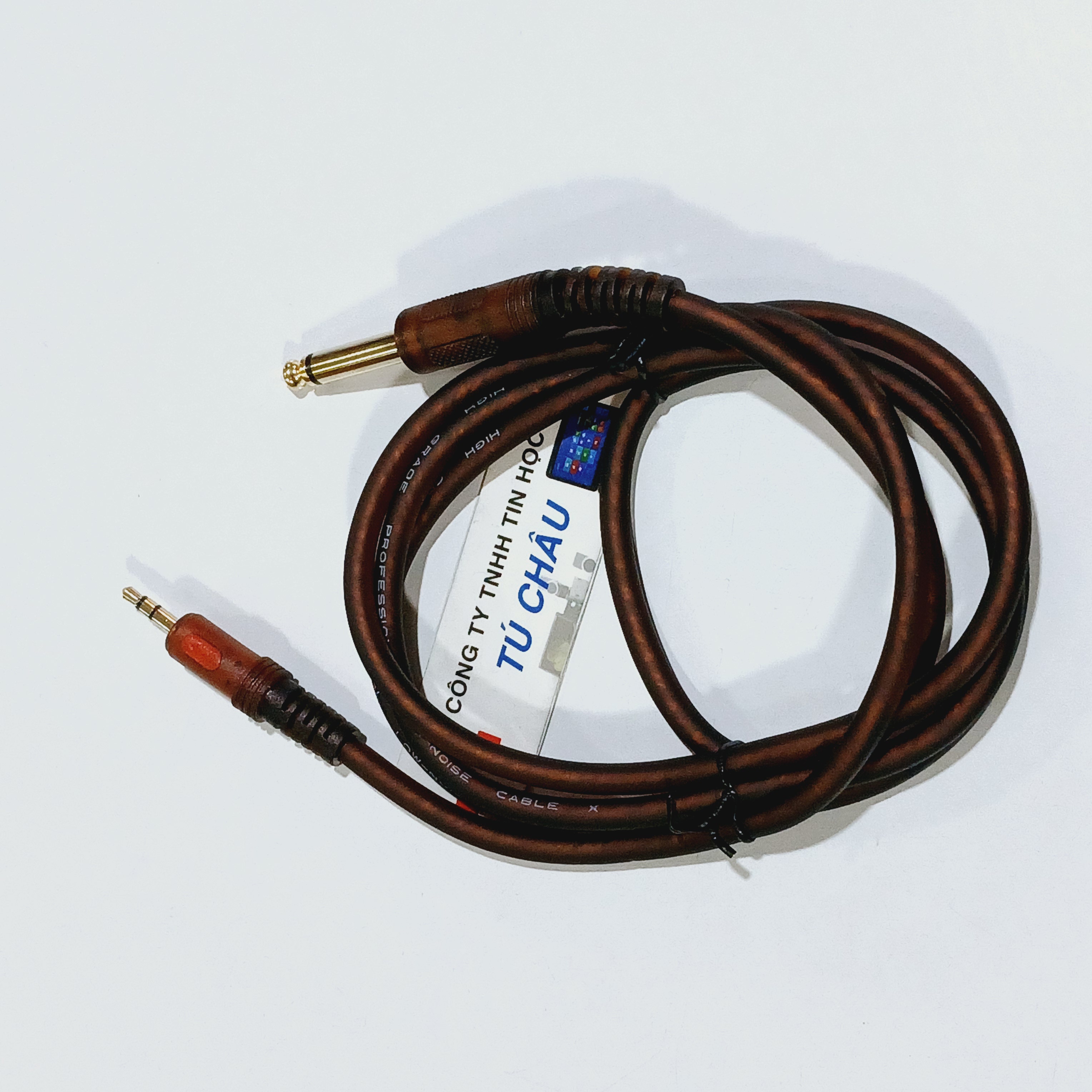 Cáp 6 Ly ra 3.5 Ly dài 1.5m / 1.8m / 3m (6 Ly MONO / STEREO) ra 3.5 Ly - Tín hiệu sử dụng 2 chiều)