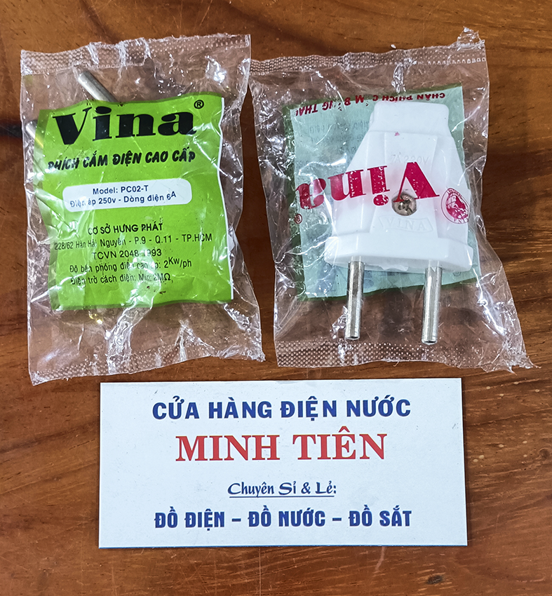 Phích cắm tròn vina, phích cắm dẹp vina , nanoco
