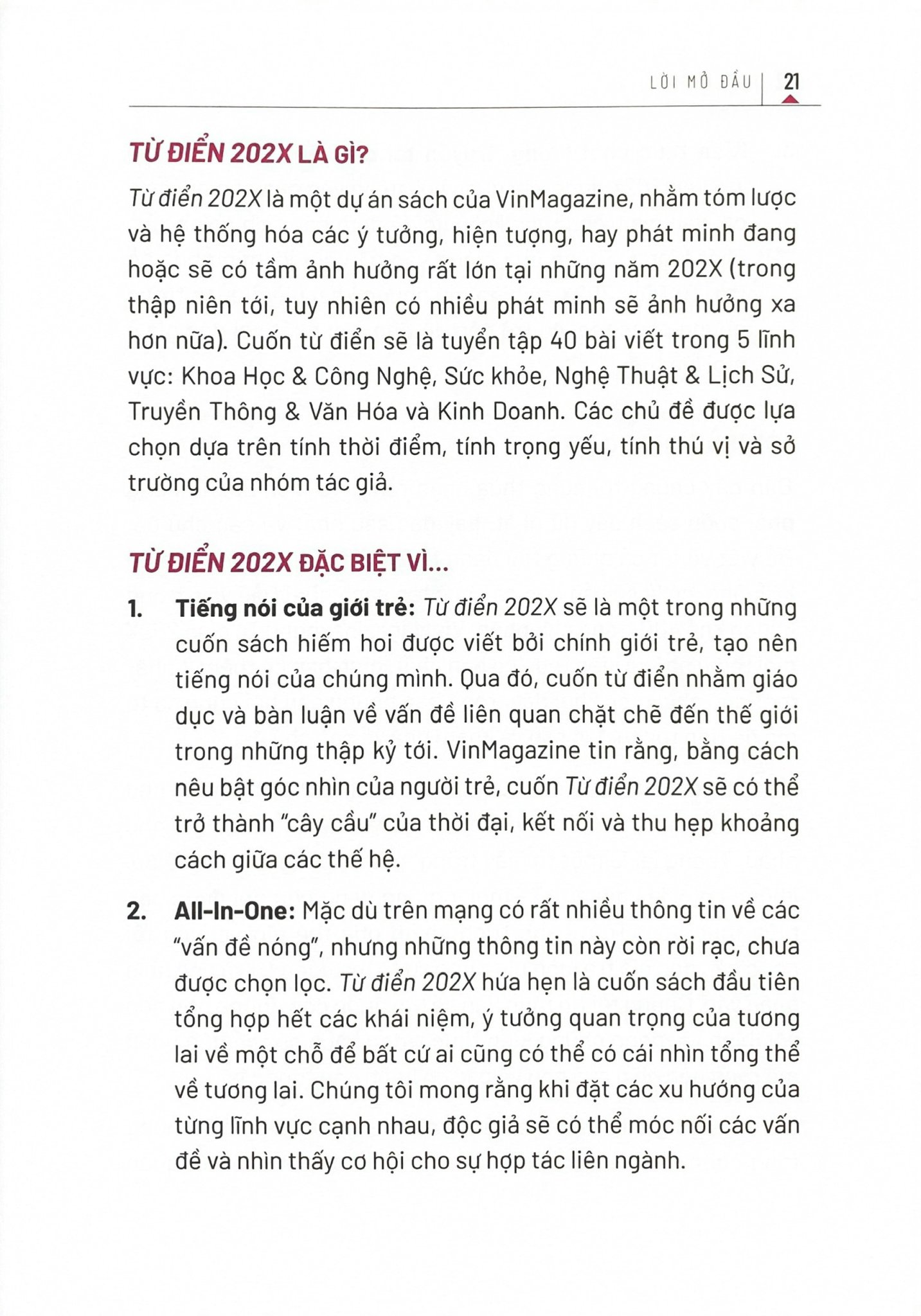 Sách - Từ Điển 202X - Dự Phóng Cho Người Trẻ