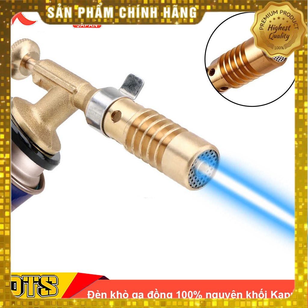 Đèn khò gas cao cấp Nhật Kapusi Japan đồng 100% nguyên khối, điều chỉnh nhiệt độ cao 1500 độ C, hàn ống đồng điều hòa, chế biến thức ăn,phục vụ nấu ăn, đèn khò ga đa năng điều chỉnh nhiệt linh hoạt, siêu bền