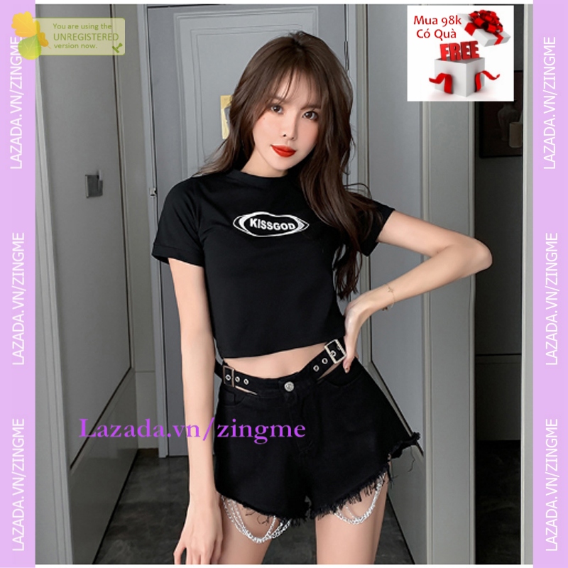 Quần Sooc Dây Xích Nữ Cá Tính Mt752 zingme