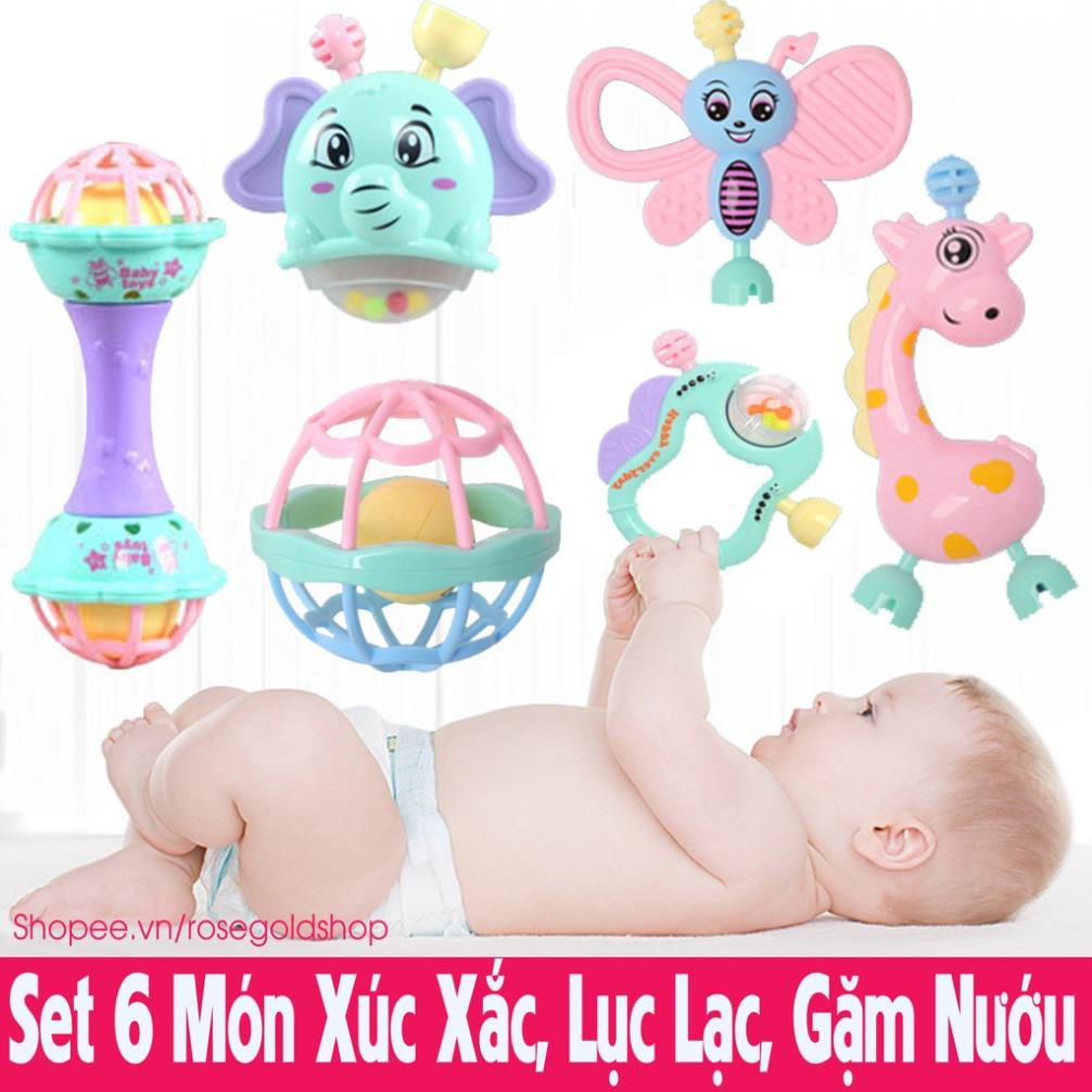 Set 6 Món Xúc Xắc, Lục Lạc Cho Bé