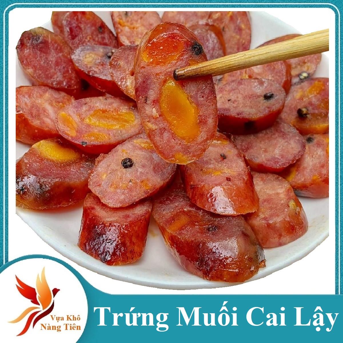 Lạp xưởng hồ lô trứng muối cai lậy