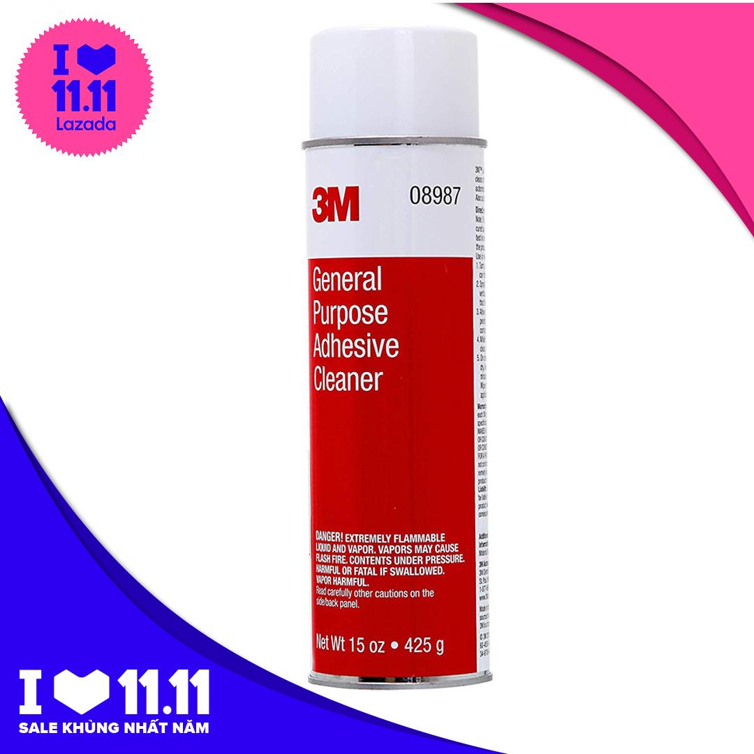 Dung dịch tẩy đa năng - Tẩy nhựa đường 3M General Purpose Adhesive Cleaner 08987 425g ( tặng kèm khăn 3M xanh hoặc vàng )