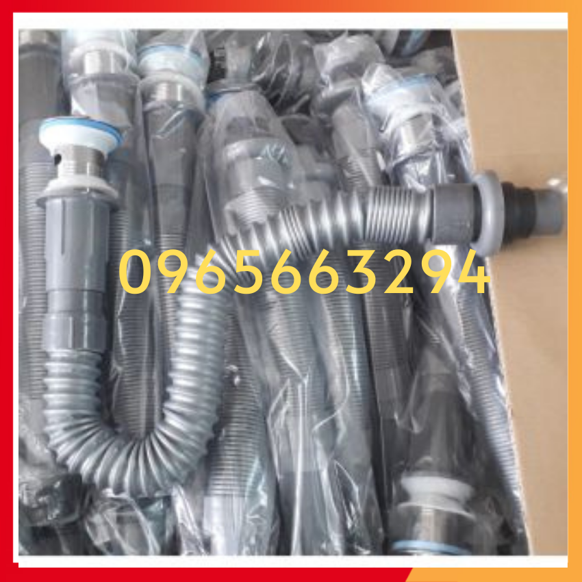 Xả lavabo ruột gà cao cấp (xả nhấn) - DALICO