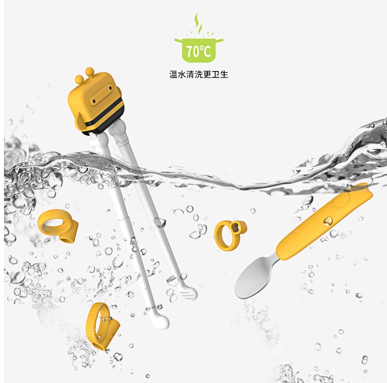 Bộ thìa và đũa tập ăn cho bé Hogokid- TD01
