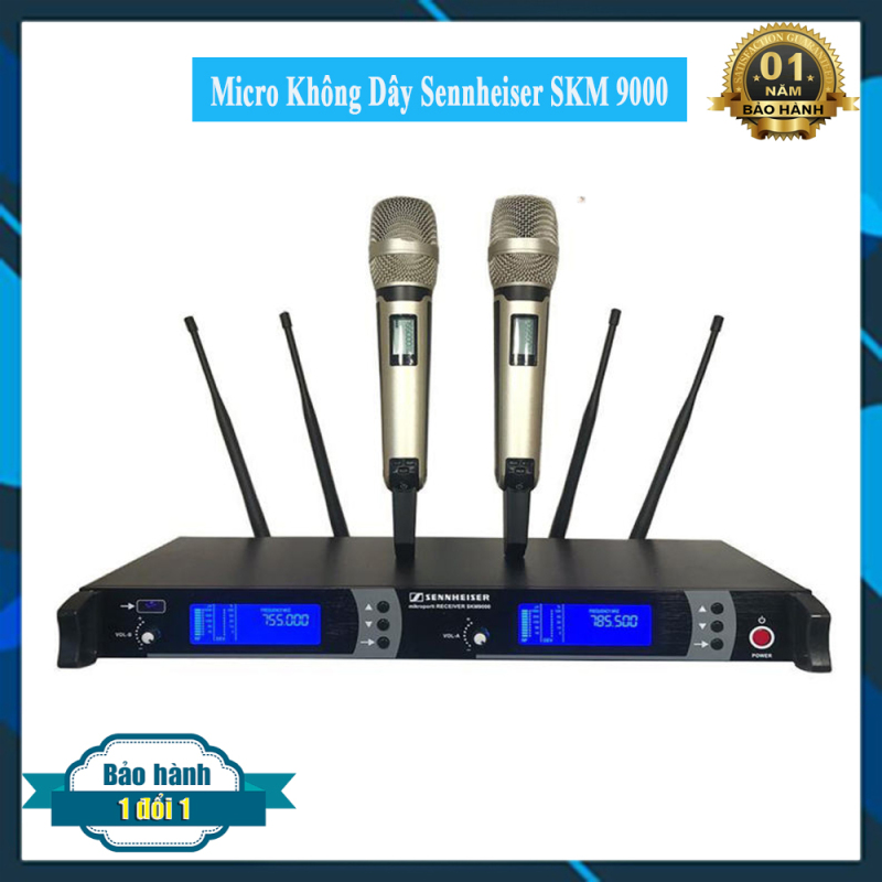 Micro Không Dây Shennheiser SKM 9000 – 4 Râu Micro Karaoke không dây Micro không dây Sennheiser SKM 9000 thiết bị mang lại âm thanh sáng rõ trung thực và độ chuyên nghiệp cao sóng cực mạnh