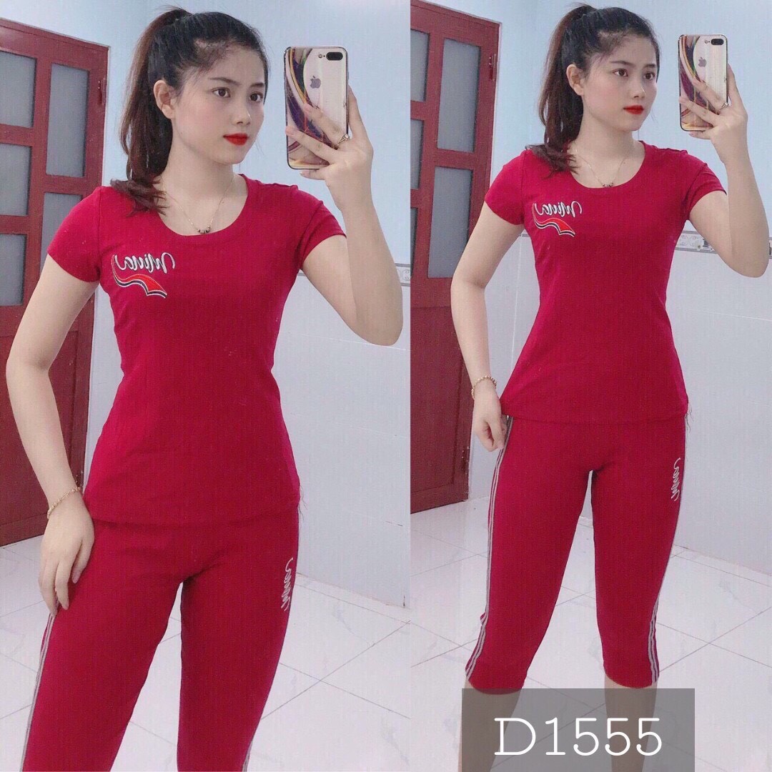 Set bộ đồ lửng mặc nhà thun cotton cực đẹp dt