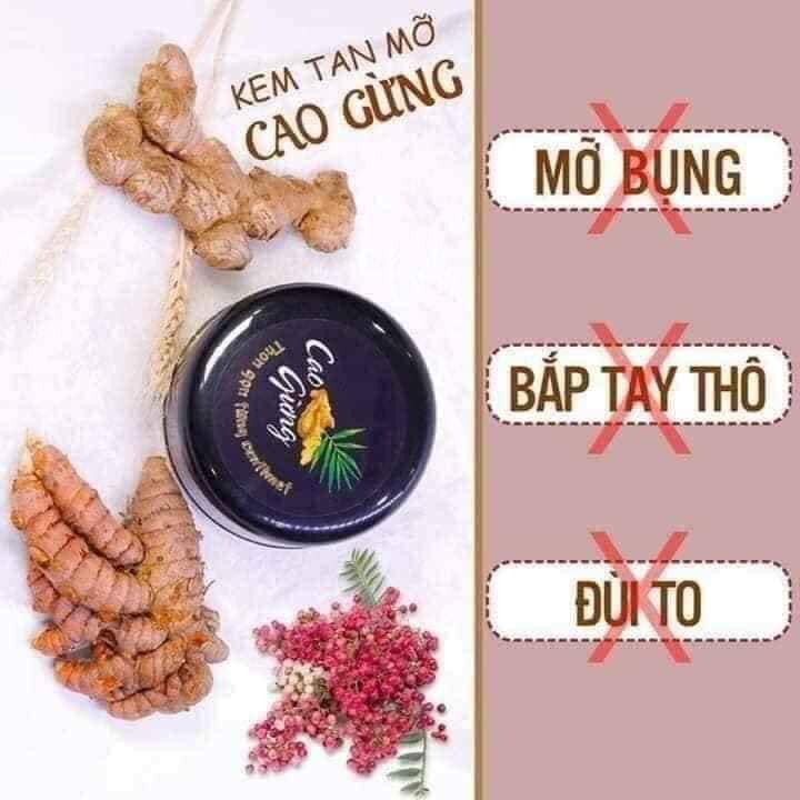 CAO GỪNG- KEM TAN MỠ BỤNG