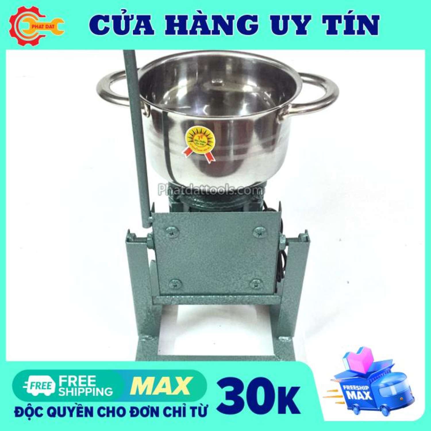 Máy xay thịt làm giò chả - Công suất 370w-Động cơ 100% dây đồng