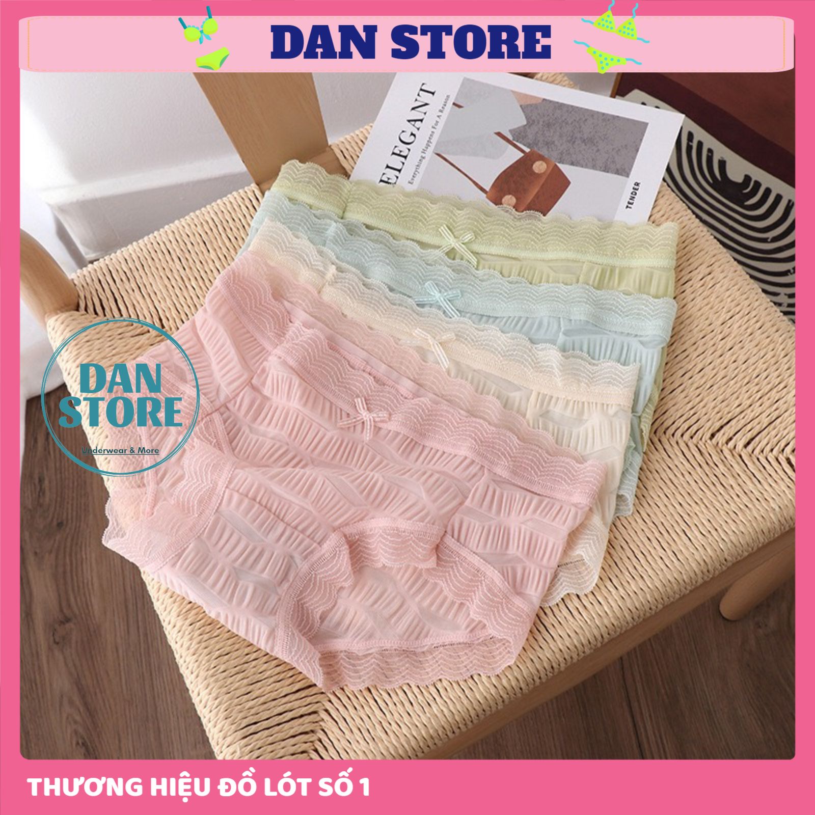 Quần Lót Lụa su siêu mỏng thoáng mát mềm mại tôn dáng mã 510