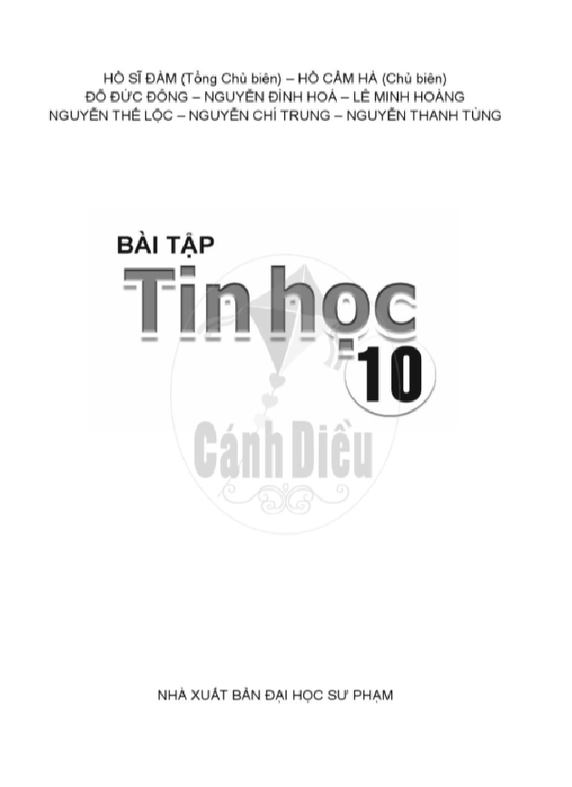 Bài Tập Tin Học Lớp 10 - Bo Canh Dieu