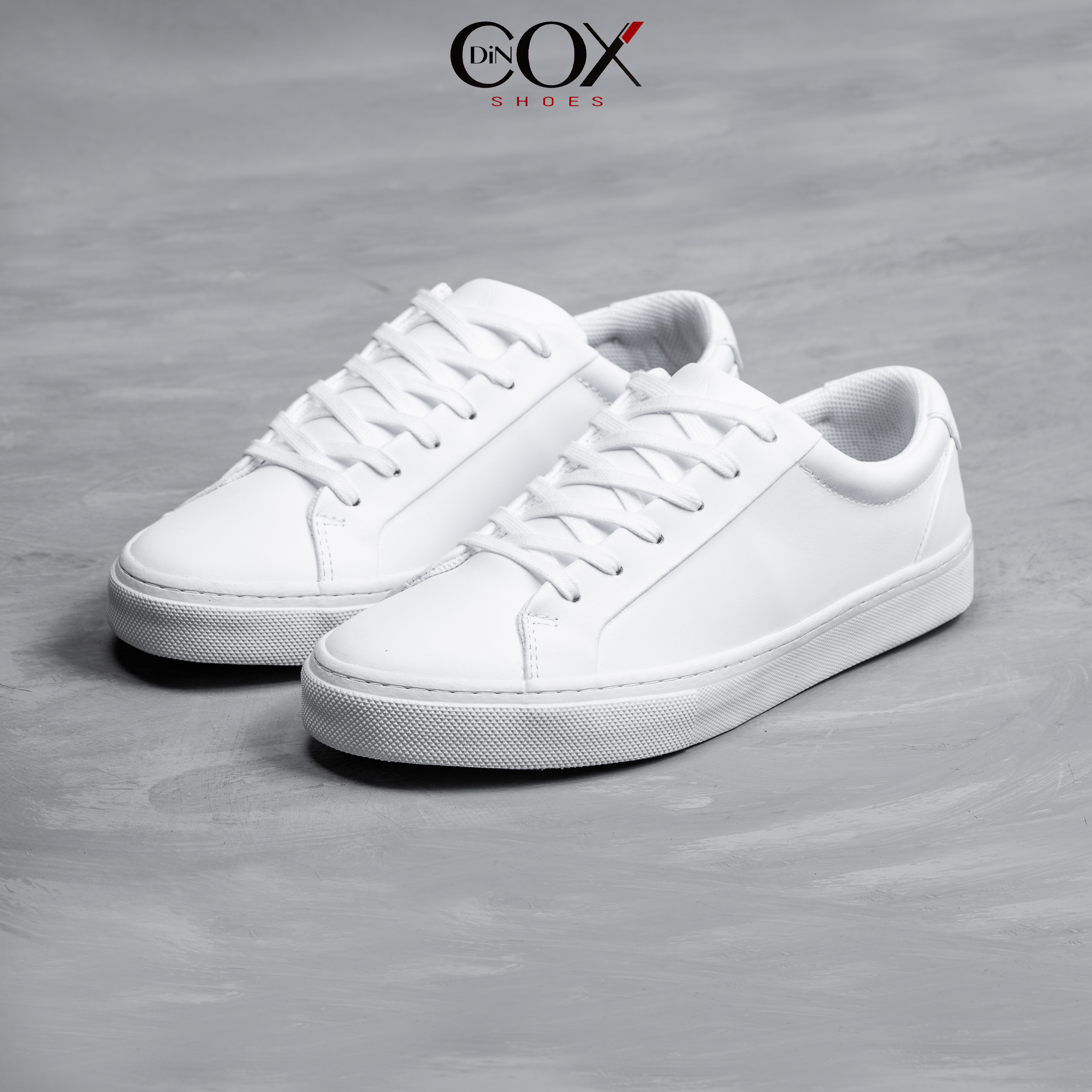 Giày Sneaker Da Unisex DINCOX-D20 WHITE