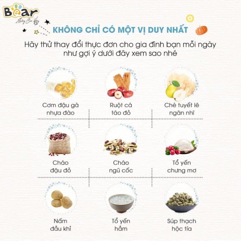 Nồi nấu chậm Bear 2.5L SUBE003