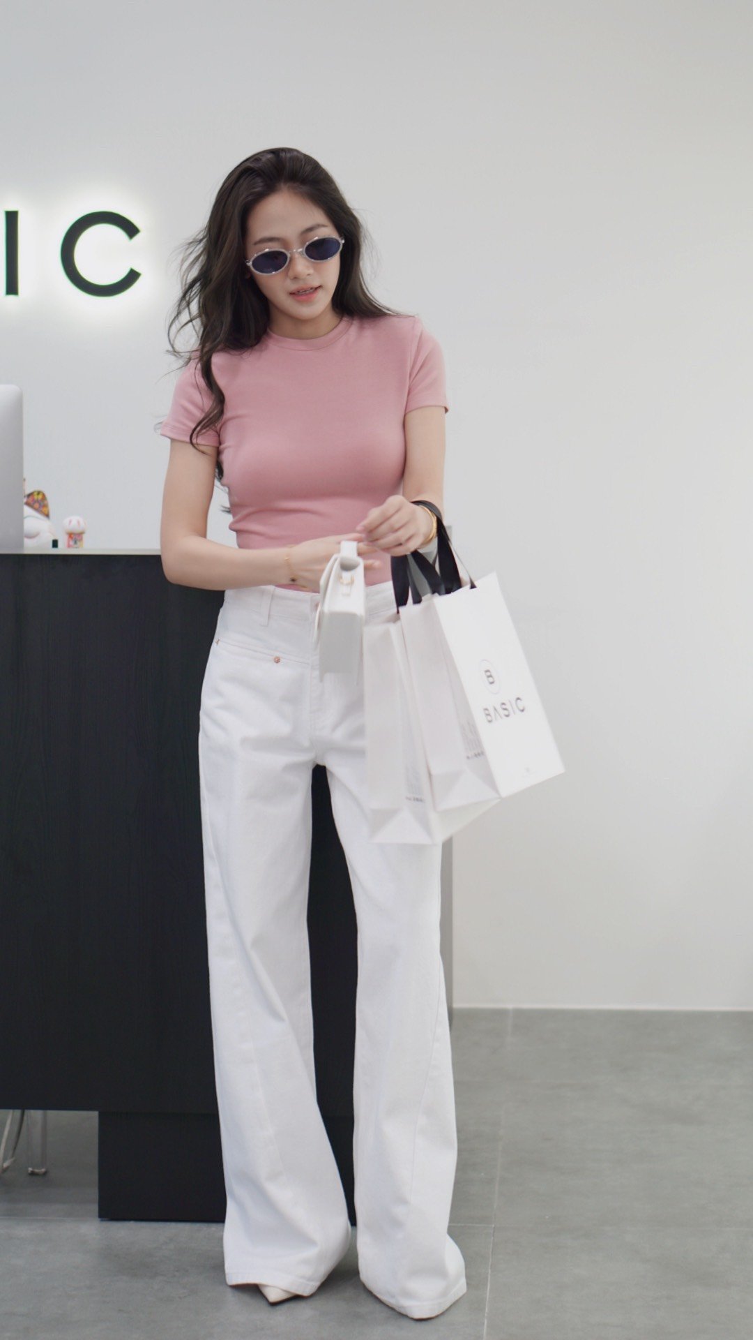 Áo thun tay ngắn  BASIC CIMI TOP