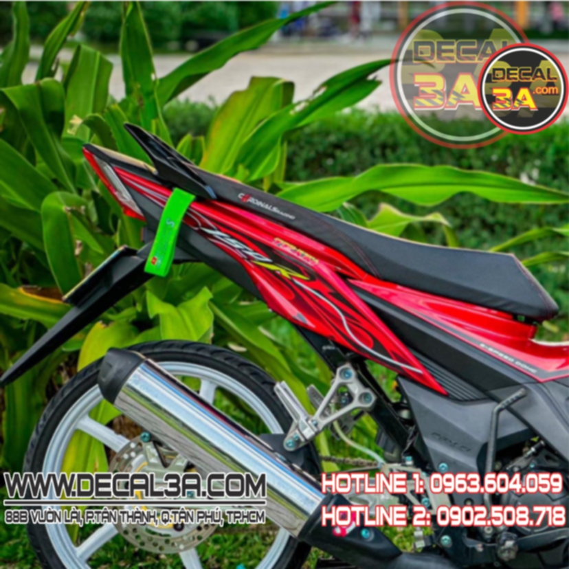 STICKER SONIC 150R RED FIRE