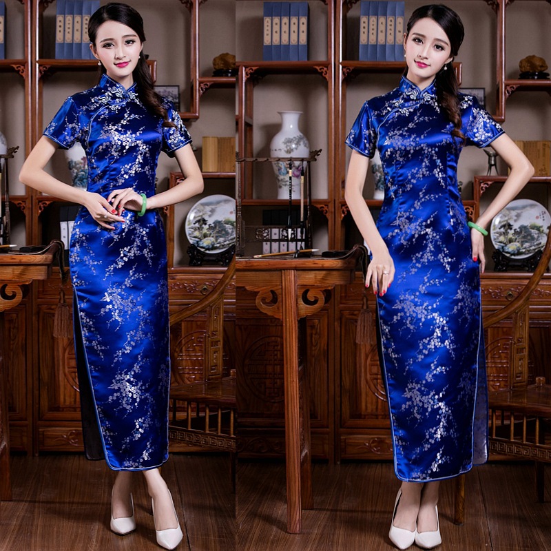 +“”+： Sườn Xám Dài Cỡ Lớn S-6XL