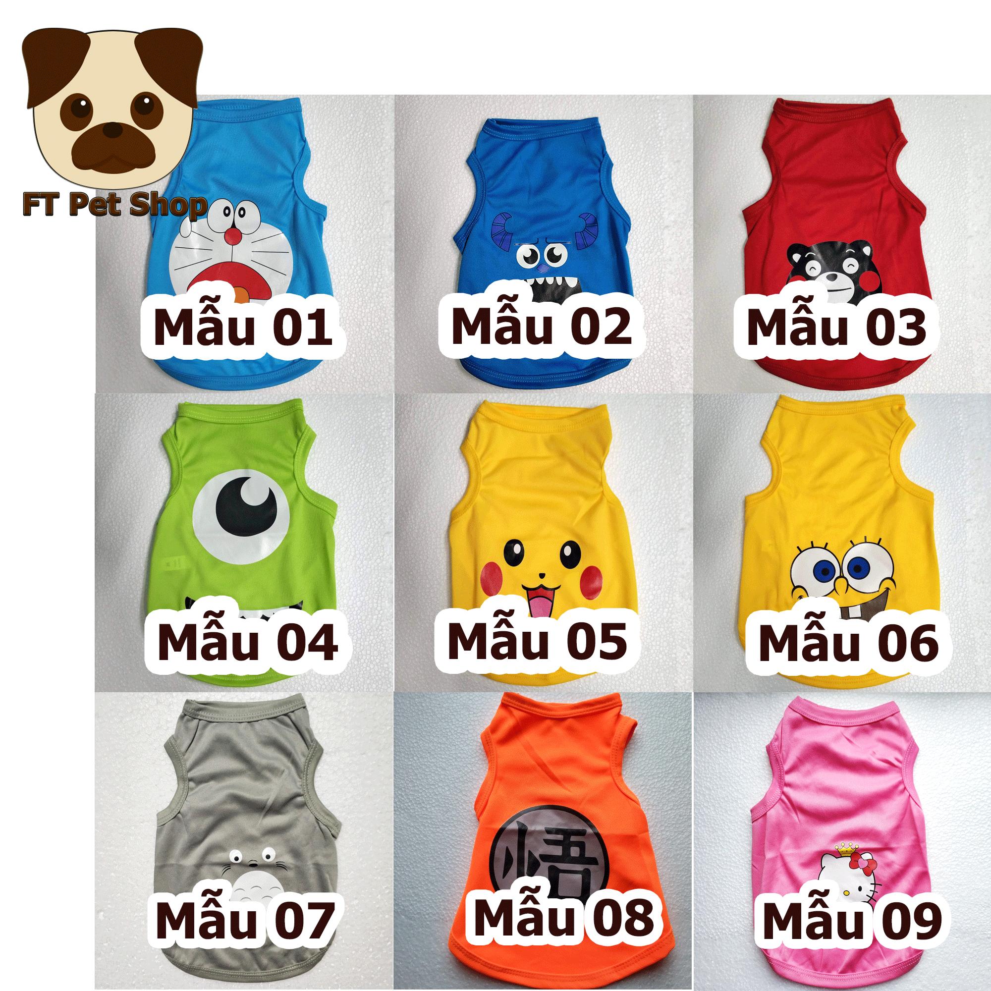 Quần Áo Chó Mèo Thú Cưng Size S 2-4Kg