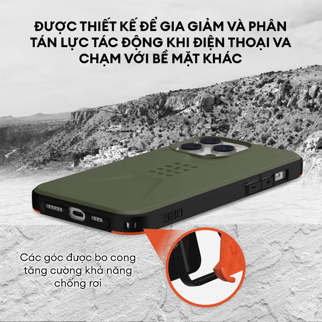 Ốp Lưng UAG CIVILIAN W MAGSAFE Cho iPhone 14 Plus [6.7 INCH]