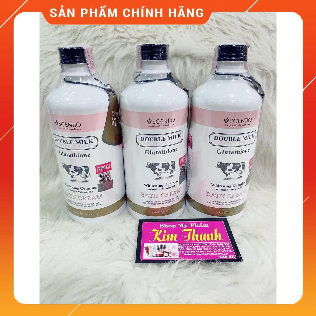 Sữa tắm trắng da Scentio Double Milk 350ml Thái Lan