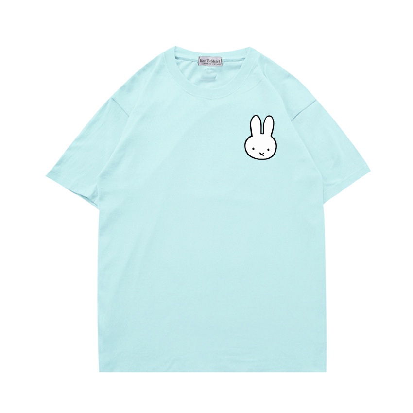 Áo phông form rộng cute hy unisex tay ngắn in hình đầu thỏ 486