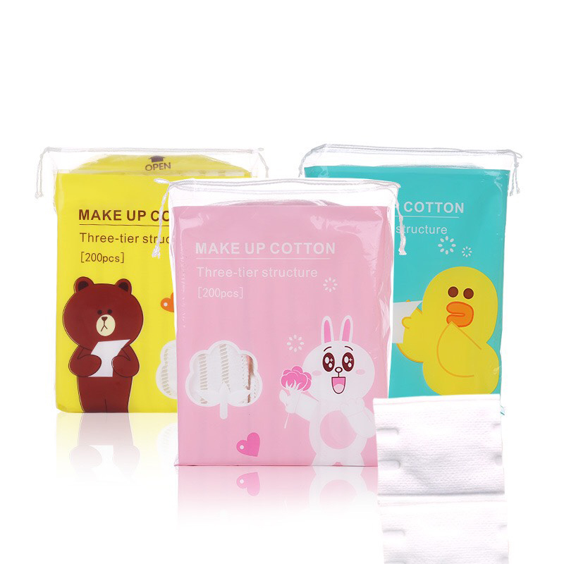 Bông tẩy trang gấu vịt thỏ
