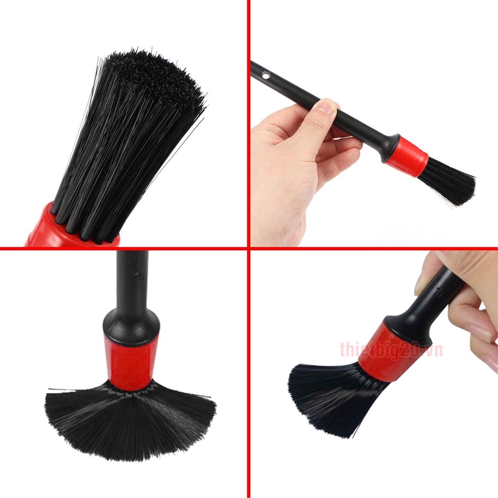 Cọ chi tiết, cọ bút rửa xe, cọ rửa xe cán đen, cọ rửa xe chi tiết - 1 cây