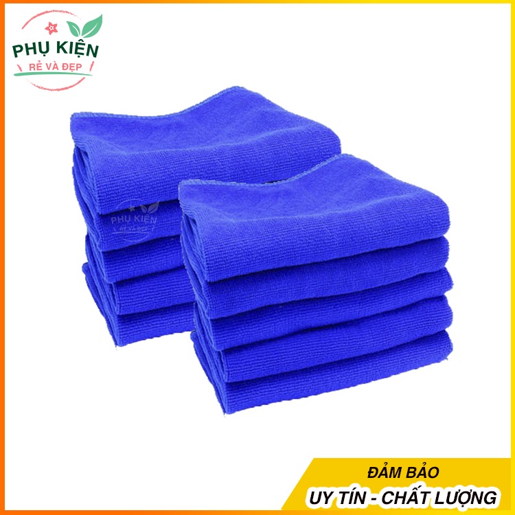 [HCM]Combo 10 khăn Microfiber lau xe ô tô