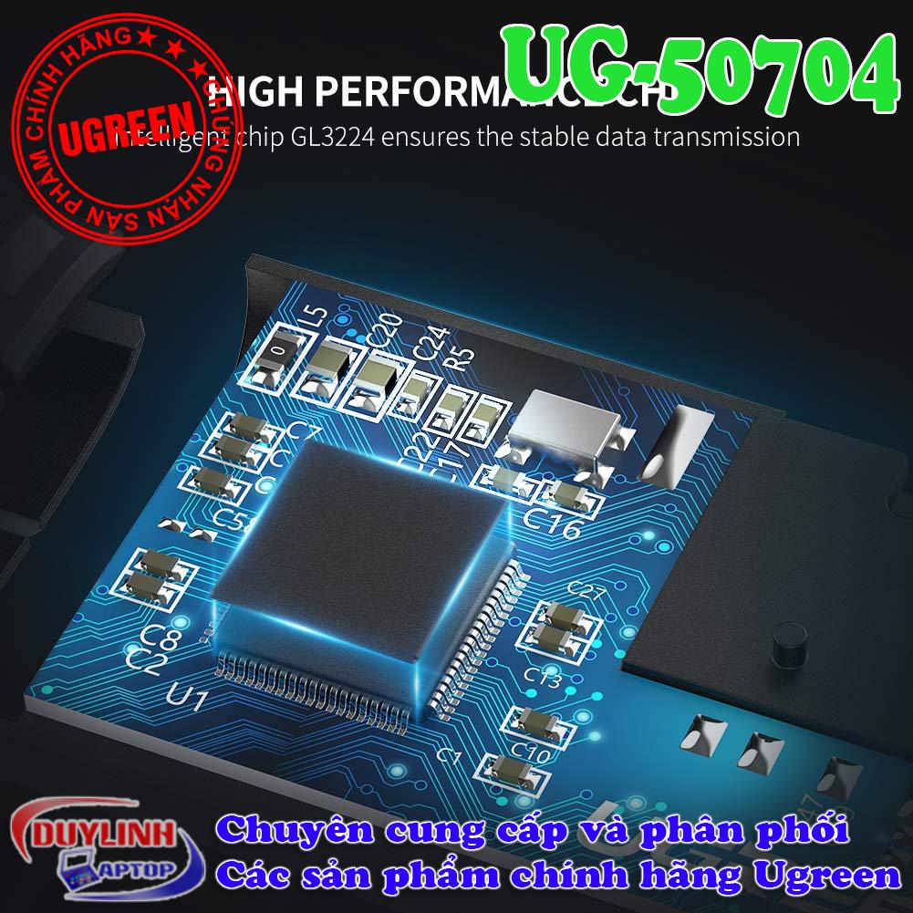 Đầu đọc thẻ nhớ SD/TF  USB Type - C Ugreen 50704