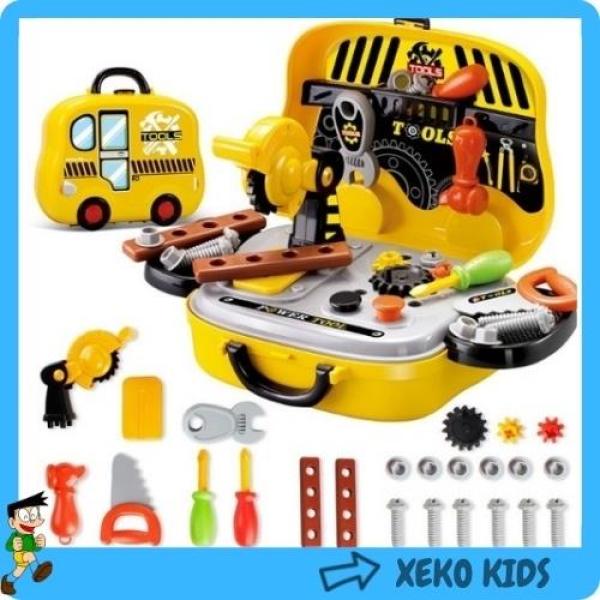 Đồ chơi giáo dục bộ dụng cụ cơ khí sửa chữa nhà cửa cho bé đồ chơi trí tuệ cho trẻ Xeko 11