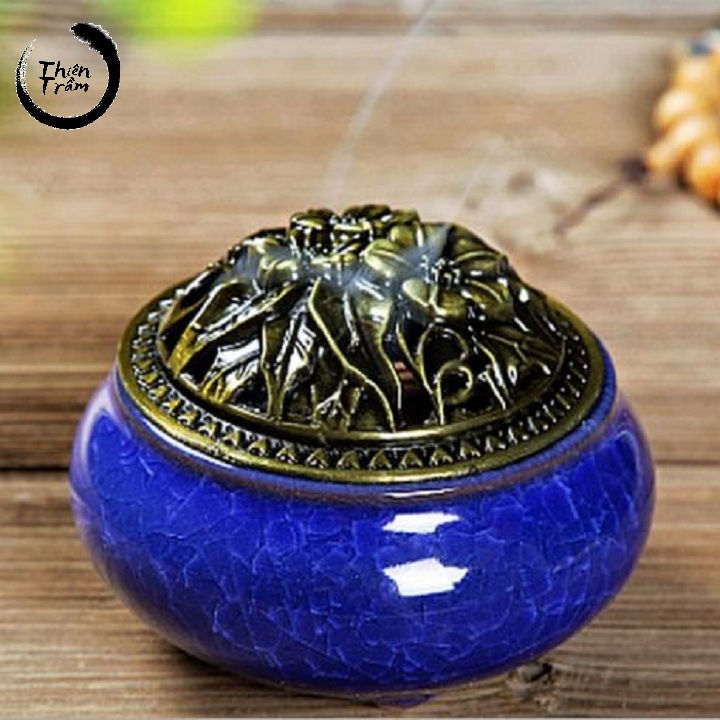 Lư Men Xông Trầm - Lư Trầm Gốm Cao Cấp (chọn mẫu)