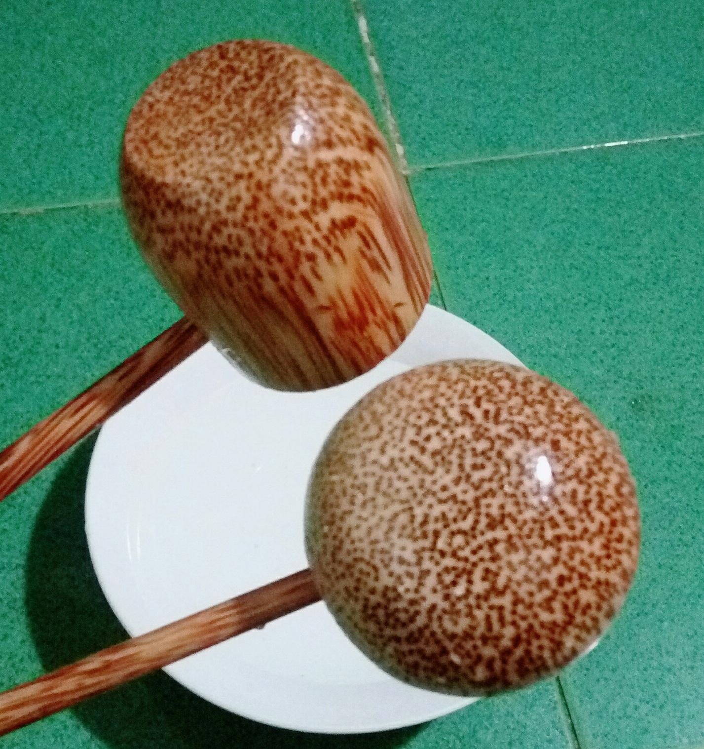 Combo 2 Gáo Dừa Mỹ Nghệ Múc Dượu  (tròn+vuông)