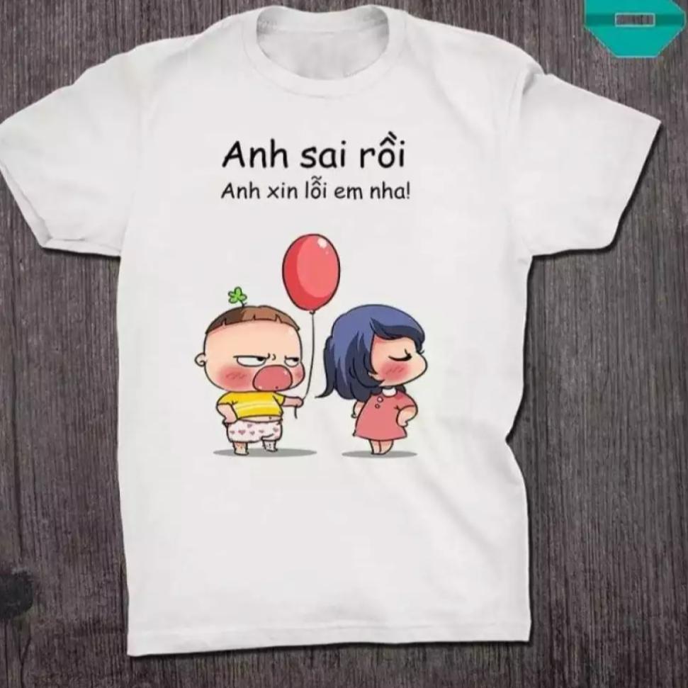 [HCM]áo thun form rộng in hình anh sai rồi hình in to rõ 2022